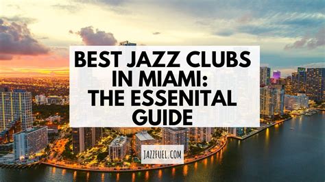 Jazz club miami. Things To Know About Jazz club miami. 